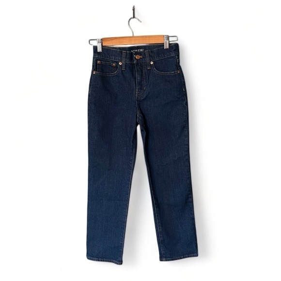J. Crew 90’s High Rise Classic Straight Fit Jean in Rinse Wash - Picture 3 of 12